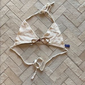 BEAUTY AND THE BEACH Knit Swim Top